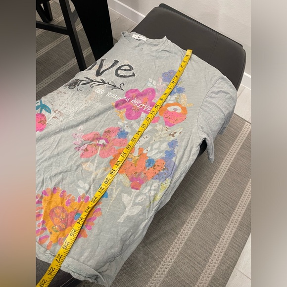 Natural Life Artsy Relaxed oversized cotton Tee OS - Picture 5 of 6